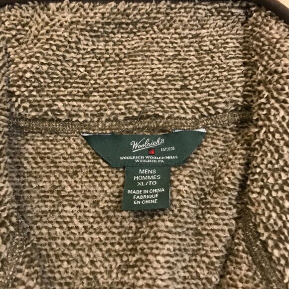 Men's Woolrich Sherpa Fleece Woodland Jacket Vest-Size: XL - Picture 7 of 11